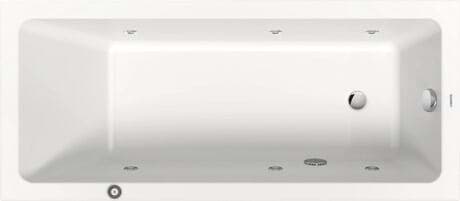 DURAVIT Einbau-Whirlwanne 760488 Design by Duravit #760488000JP1000 - Farbe 00, Jet Project, 50 Hz, Schutzart: IPX5 1600 x 700 mm
