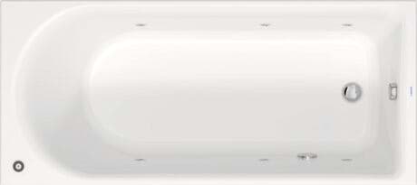 DURAVIT Einbau-Whirlwanne 760475 Design by Bertrand Lejoly #760475000JP1000 - Farbe 00, Jet Project, 50 Hz, Schutzart: IPX5 1800 x 800 mm