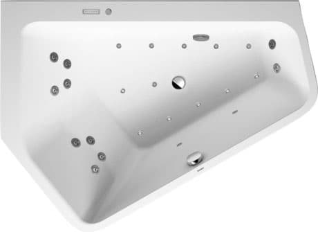 DURAVIT Whirlwanne 760390 Design by EOOS #760390000JS1000 - Farbe 00, Air-System, 50 Hz, Schutzart: IPX5 1770 x 1300 mm