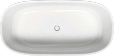DURAVIT Freistehende Whirlwanne 760463 Design by Sebastian Herkner #760463000AS0000 - Farbe 32, Air-System, Nahtlose Mineralgussverkleidung, 50 Hz, Schutzart: IPX5 1800 x 900 mm
