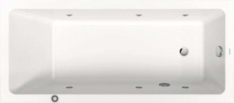 DURAVIT Einbau-Whirlwanne 760490 Design by Duravit #760490000JP1000 - Farbe 00, Jet Project, 50 Hz, Schutzart: IPX5 1700 x 750 mm