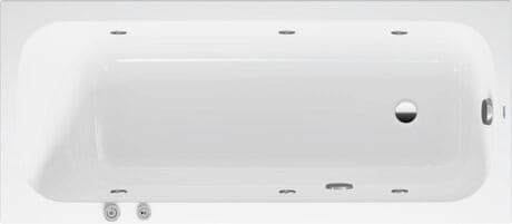 DURAVIT Einbau-Whirlwanne 760610 Design by Studio F. A. Porsche #760610000JS1000 - Farbe 00, Air-System 1600 x 700 mm