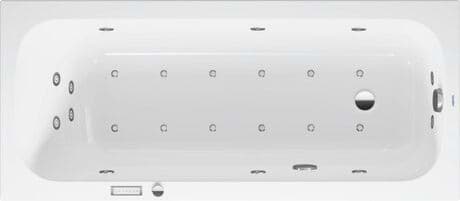 DURAVIT Einbau-Whirlwanne 760610 Design by Studio F. A. Porsche #760610000CE1000 - Farbe 00, Air-System 1600 x 700 mm