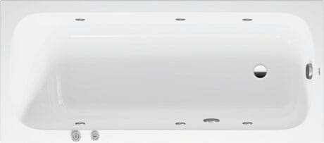 DURAVIT Einbau-Whirlwanne 760612 Design by Studio F. A. Porsche #760612000JS1000 - Farbe 00, Air-System 1700 x 750 mm