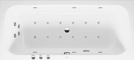DURAVIT Einbau-Whirlwanne 760614 Design by Studio F. A. Porsche #760614000CP1000 - Farbe 00, Air-System 1800 x 800 mm
