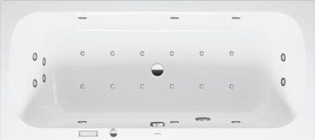 DURAVIT Einbau-Whirlwanne 760614 Design by Studio F. A. Porsche #760614000CE1000 - Farbe 00, Air-System 1800 x 800 mm