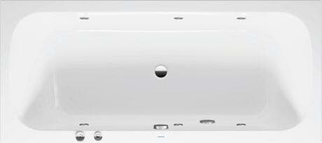 DURAVIT Einbau-Whirlwanne 760614 Design by Studio F. A. Porsche #760614000JS1000 - Farbe 00, Air-System 1800 x 800 mm
