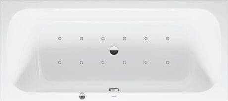 DURAVIT Einbau-Whirlwanne 760614 Design by Studio F. A. Porsche #760614000AS0000 - Farbe 00, Air-System 1800 x 800 mm