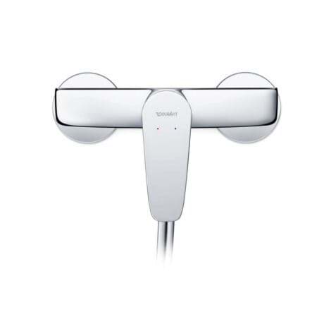 DURAVIT Einhebel-Brausemischer Aufputz B14230000 Design by Duravit #B14230000010 - Farbe 10, Anschlussart: S-Anschlüsse, 1/2", Stichmaß: 150 mm ± 20 mm, Durchflussmenge (3 bar): 16,5 l/min 209 x 133 mm