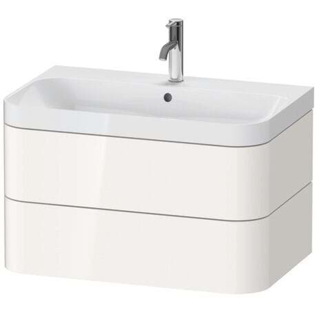 DURAVIT c-shaped Set wandhängend HP4347 E/N/O Design by sieger design #HP4347O2222 - Farbe M22, Weiß Hochglanz Dekor, Set Artikel: c-shaped Waschtisch, Farbe Keramik: Weiß Hochglanz, Anzahl Hahnlöcher pro Waschplatz: 2, Überlauf: Ja, Hahnlochbank: Ja, Inkl. Keramische Ventilabdeckhaube, Inkl. Push-Open Ventil, Inkl. Armatur: Nein 775 x 490 mm