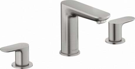 DURAVIT 3-Loch Waschtischarmatur WA1060005 Design by Duravit #WA1060005070 - Farbe 04, Bronze Gebürstet, 3/8", Durchflussmenge (3 bar): 4,5 l/min, Geräuschklasse: I 326 x 176 mm