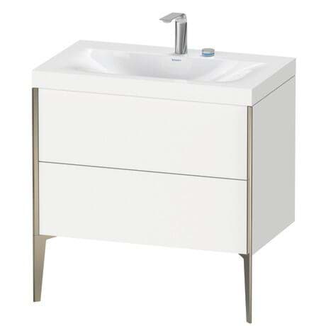 DURAVIT c-bonded Set bodenstehend XV4710 E/N/O Design by sieger design #XV4710EB269C - Farbe M69, Nussbaum gebürstet Matt, Echtholzfurnier 800 x 480 mm