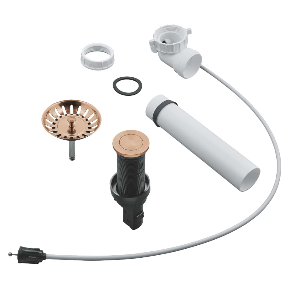 GROHE Ablaufgarnitur für Küchenspülen #40986DL0 - warm sunset gebürstet
