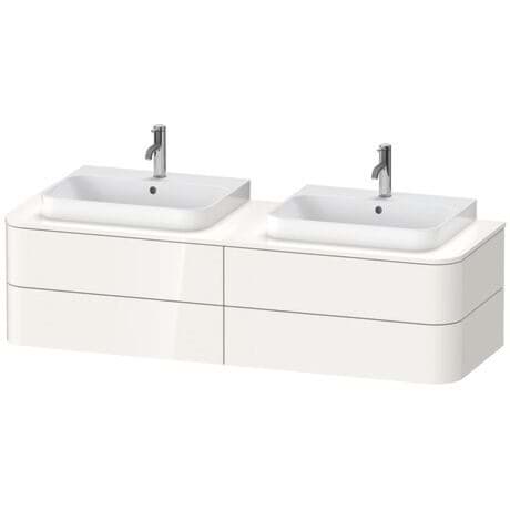 DURAVIT Konsolenwaschtischunterbau wandhängend HP4974 B Design by sieger design #HP4974B2222 - Farbe M22, Weiß Hochglanz Dekor 1600 x 550 mm