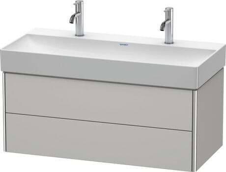 DURAVIT Waschtischunterbau wandhängend XS4163 Design by Kurt Merki Jr. #XS416303838 - Farbe M07, Betongrau Matt Dekor 984 x 460 mm