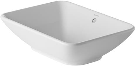 DURAVIT Aufsatzbecken Bacino 033452 #033452AA00 - Farbe AA, Weiß Hochglanz, DuraShield 550 x 420 mm