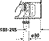 Bild von DURAVIT Stand WC für Kombination 023309 Design by Philippe Starck #0233090064 - © Farbe 00, Weiß Hochglanz, Spülwassermenge: 4,5 l, Spülprinzip: Verdrängung 415 x 640 mm