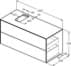 Bild von IDEAL STANDARD Conca Waschtischunterschrank 1202x505mm, mit 2 Push-Pull Auszügen, mit Waschtischplatte #T3944Y6 - Eiche hell