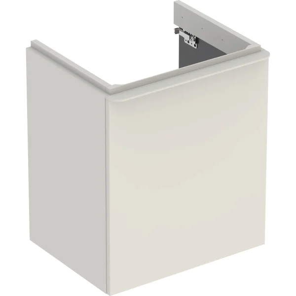Picture of GEBERIT Smyle Square cabinet for washbasin, with one door Body and front: lava / matt coated Handle: lava / matt powder-coated #500.366.JK.1