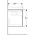 Bild von GEBERIT Xeno² Unterschrank für Waschtisch mit Ablagefläche, mit zwei Schubladen #500.516.00.1 - greige / lackiert matt