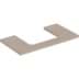 Bild von GEBERIT ONE Waschtischplatte mit Ausschnitt, für Aufsatzwaschtisch rechteckig #505.305.00.5 - Eiche / Melamin Holzstruktur