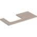 Bild von GEBERIT ONE Waschtischplatte mit Ausschnitt, für Aufsatzwaschtisch rechteckig #505.282.00.7 - greige / lackiert matt