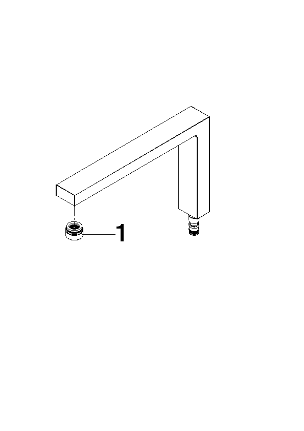 DORNBRACHT Auslauf 235 mm - Messing gebürstet (23kt Gold) #90110621800-28