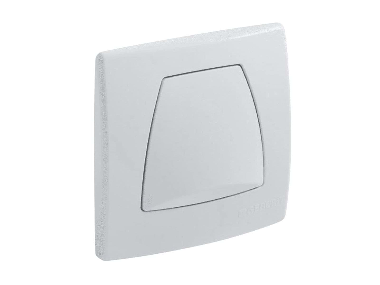 Picture of GEBERIT flush plate Twinline, for urinal flush control with pneumatic flush actuation 240.562.11.1 white alpine