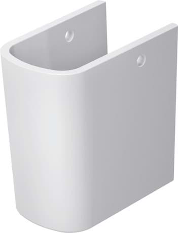 DURAVIT Halbsäule 085846 Design by Philippe Starck #08584600001 - Farbe 00, Weiß Hochglanz 175 mm