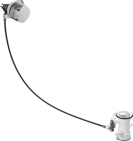 DURAVIT Ab- und Überlaufgarnitur 791284 #791284000001000 - Farbe 00, Chrom 400 mm