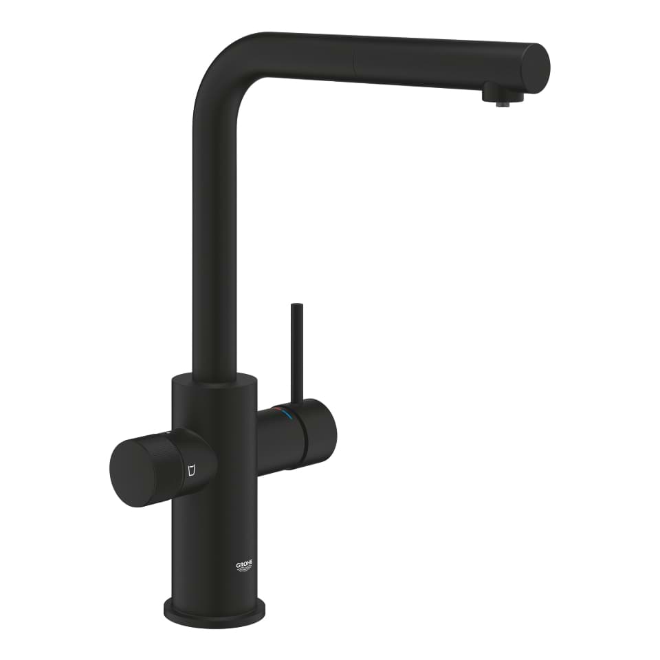 Picture of GROHE Blue Pure Minta Filter tap with pull-out mousseur phantom black #30590KF0