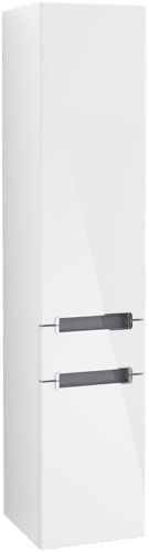 Зображення з  VILLEROY BOCH Subway 2.0 Tall unit, 1 drawer, 2 doors, 350 x 1650 x 370 mm, Glossy White #A70810DH