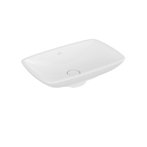 Picture of VILLEROY BOCH Loop & Friends Surface-mounted washbasin, 585 x 380 x 110 mm, White Alpin CeramicPlus, without overflow #515401R1