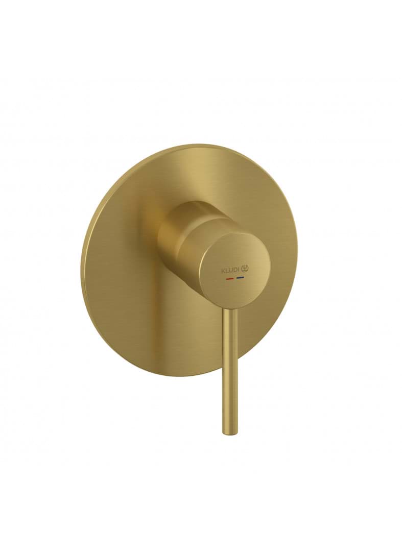 Picture of KLUDI BOZZ concealed single lever shower mixer #38755N076 - brushed gold