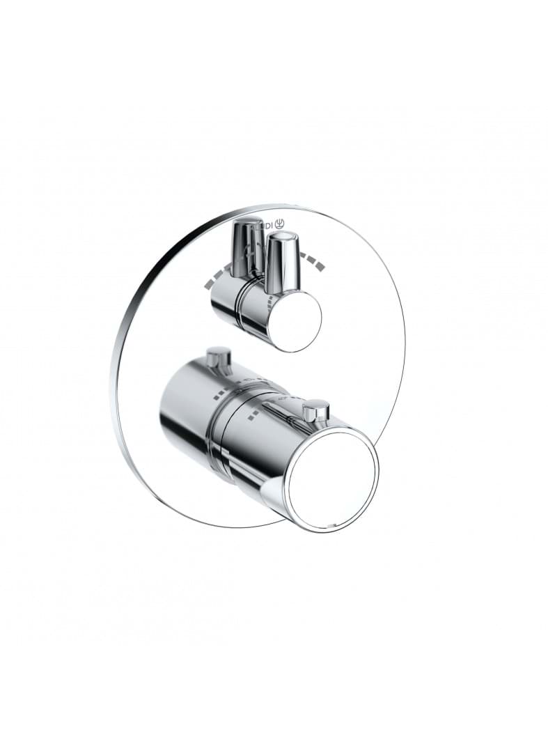Picture of KLUDI ZENTA SL concealed thermostatic bath- and shower mixer #388100545 - chrome