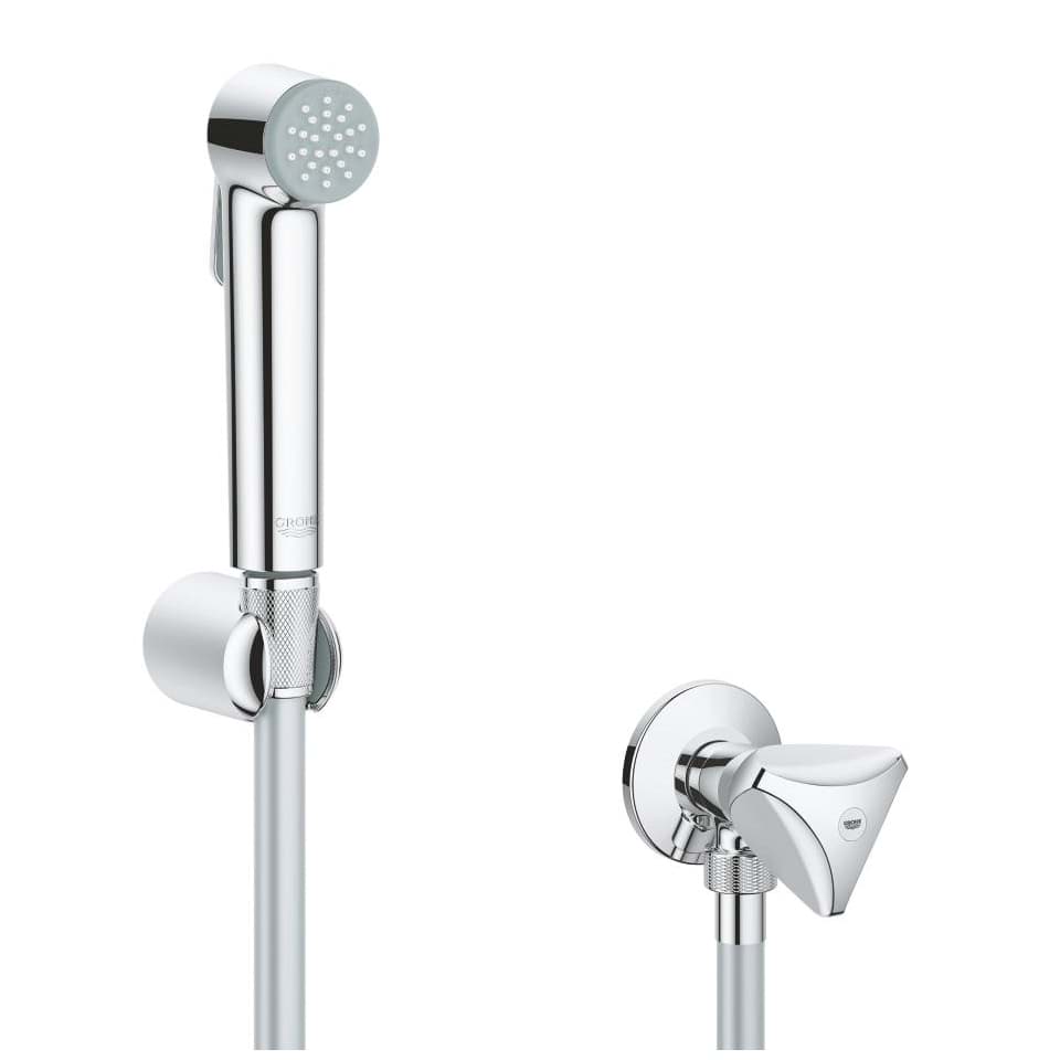 GROHE Tempesta-F Trigger Spray 30 Wandhalterset mit Absperrventil 1 Strahlart #26357000 - chrom