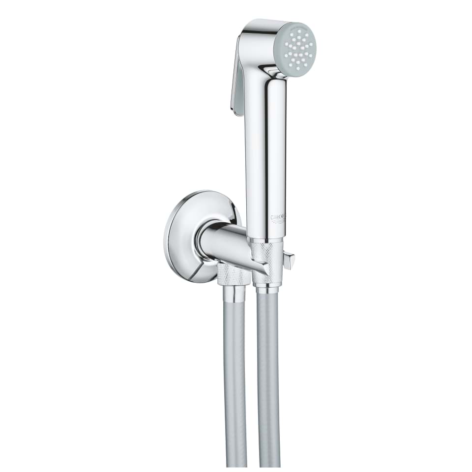 Picture of GROHE Tempesta-F Trigger Spray 30 Wall holder set with self-closing angle valve, 1 spray Chrome #26358000