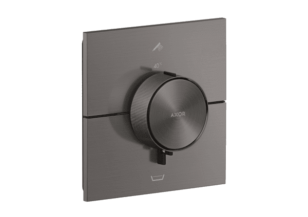 Bild von HANSGROHE AXOR ShowerSelect ID Thermostat Unterputz eckig für 2 Verbraucher mit integrierter Sicherungskombi nach EN1717 #36753340 - Brushed Black Chrome