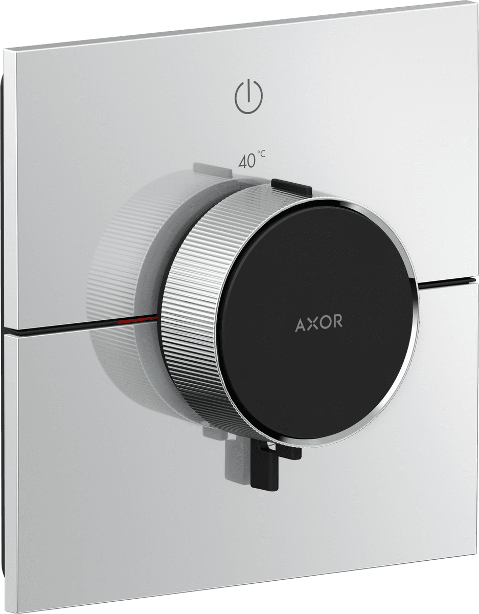 HANSGROHE AXOR ShowerSelect ID Thermostat for concealed installation square for 1 function #36757000 - Chrome resmi