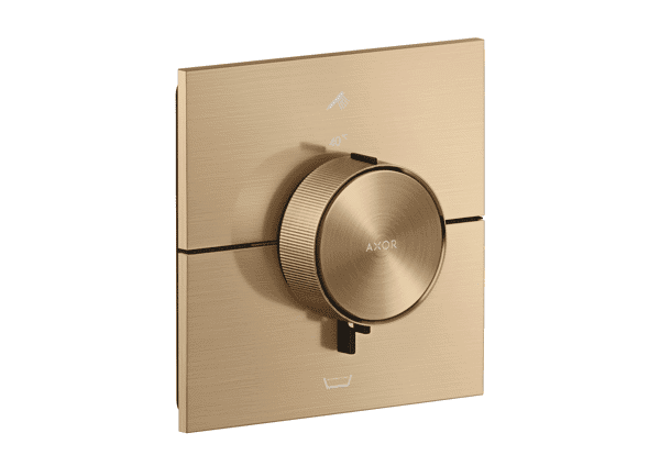 Bild von HANSGROHE AXOR ShowerSelect ID Thermostat Unterputz eckig für 2 Verbraucher mit integrierter Sicherungskombi nach EN1717 #36753140 - Brushed Bronze