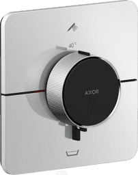 Bild von HANSGROHE AXOR ShowerSelect ID Thermostat Unterputz softsquare für 2 Verbraucher mit integrierter Sicherungskombi nach EN1717 #36755000 - Chrom