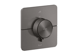 Bild von HANSGROHE AXOR ShowerSelect ID Thermostat Unterputz softsquare für 2 Verbraucher mit integrierter Sicherungskombi nach EN1717 #36755340 - Brushed Black Chrome