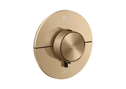 Bild von HANSGROHE AXOR ShowerSelect ID Thermostat Unterputz rund für 2 Verbraucher #36750140 - Brushed Bronze