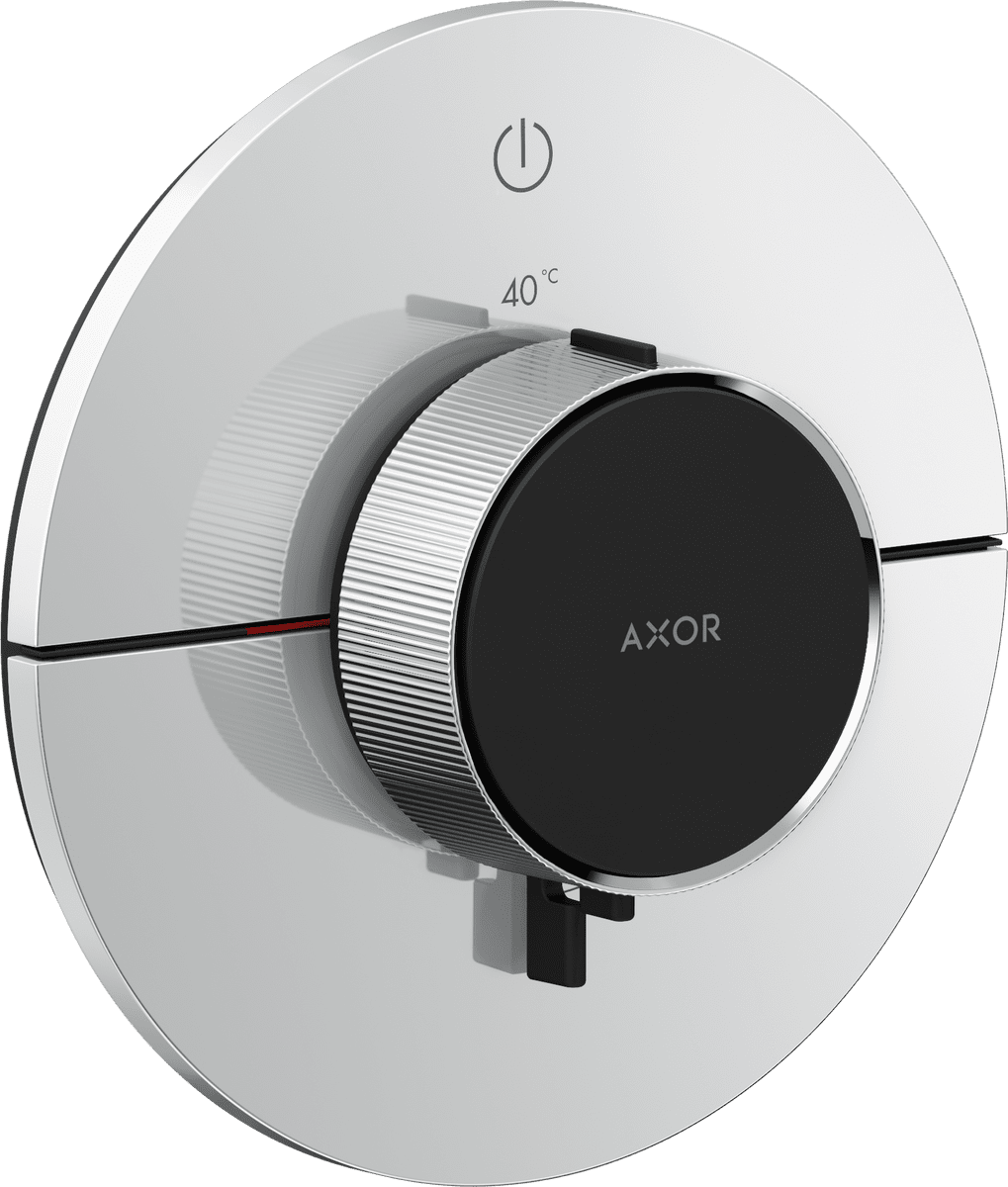 Зображення з  HANSGROHE AXOR ShowerSelect ID Thermostat for concealed installation round for 1 function #36756000 - Chrome