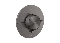 Bild von HANSGROHE AXOR ShowerSelect ID Thermostat Unterputz rund für 2 Verbraucher mit integrierter Sicherungskombi nach EN1717 #36751340 - Brushed Black Chrome