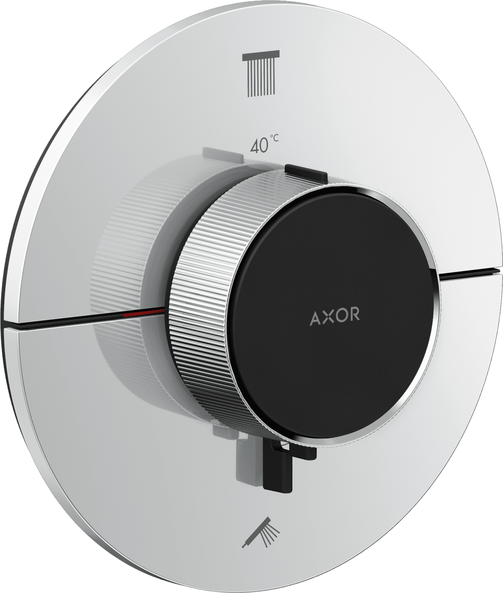 HANSGROHE AXOR ShowerSelect ID Thermostat for concealed installation round for 2 functions #36750000 - Chrome resmi