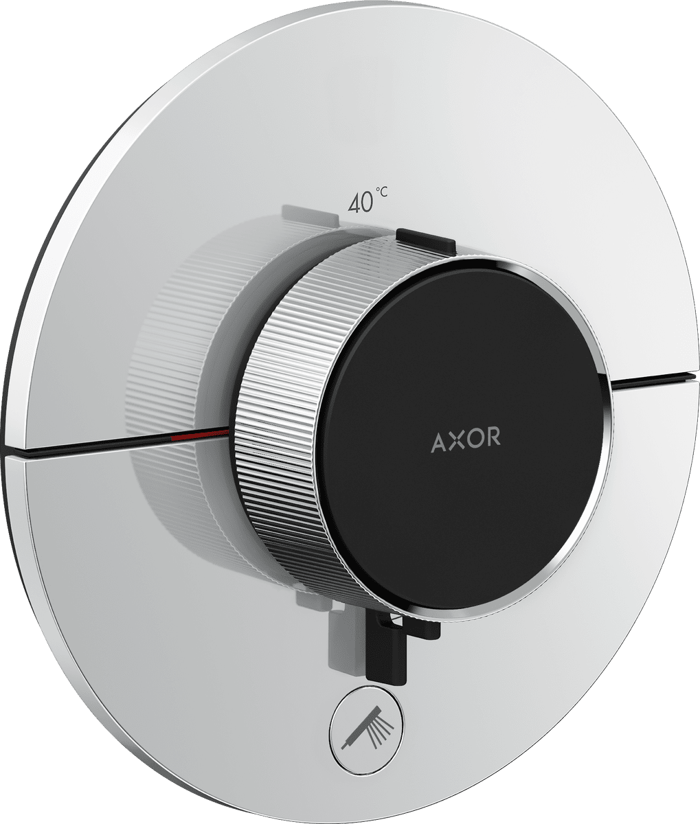 Obrázek HANSGROHE AXOR ShowerSelect ID Termostat HighFlow skrytý kruhový pro 1 spotřebič a jednu další zásuvku #36776000 - chrom