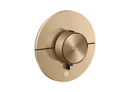 Bild von HANSGROHE AXOR ShowerSelect ID Thermostat HighFlow Unterputz rund für 1 Verbraucher und einen zusätzlichen Abgang #36776140 - Brushed Bronze