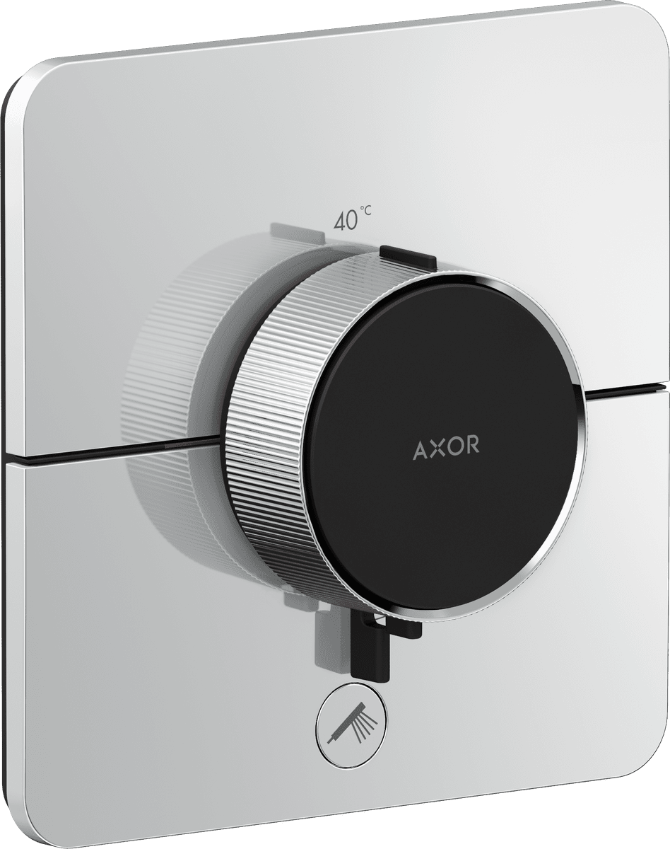 HANSGROHE AXOR ShowerSelect ID Thermostat HighFlow for concealed installation SoftSquare for 1 function and additional outlet #36778000 - Chrome resmi
