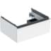 Bild von GEBERIT iCon Unterschrank für Waschtisch, mit einer Schublade #502.312.01.2 - Korpus und Front: weiß / lackiert hochglänzend Griff: hoch-glanzverchromt